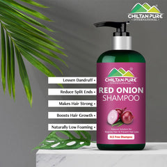 Red Onion Shampoo 🧅 Natural Solution for Regrow Hair & Prevent Hair Loss 100% Results - ChiltanPure